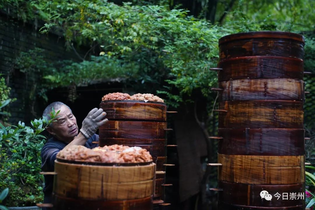 四川崇州怀远镇网红小吃粉蒸肉,崇州美食粉蒸肉