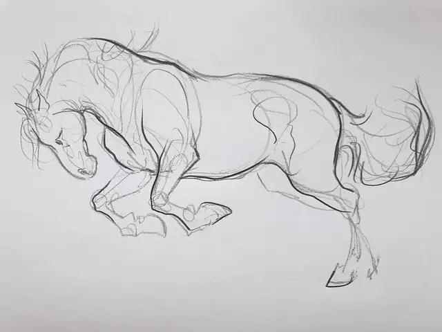 马怎么画简单图画,马怎么画更真实
