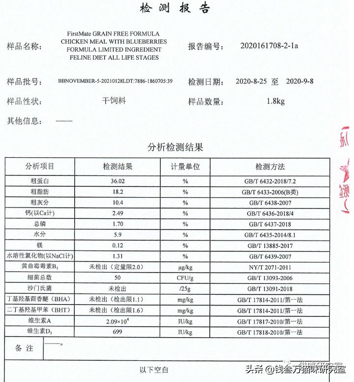 firstmate菲斯美猫粮测评,菲斯美猫粮官网