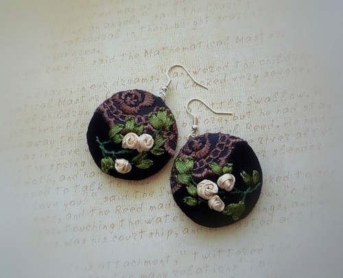 刺绣立体首饰教程,刺绣肌理首饰图案