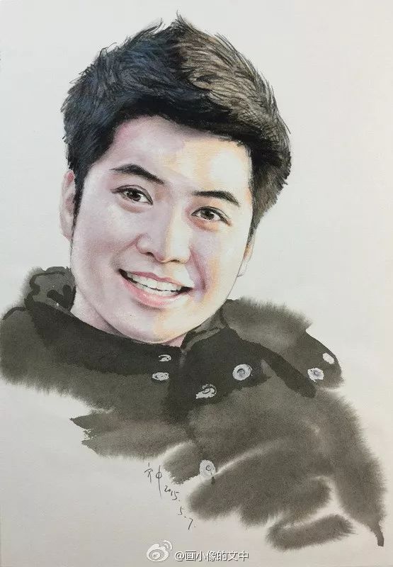 比起打印画，美院毕业的他，笔下这种彩铅水彩画才好看哭了~