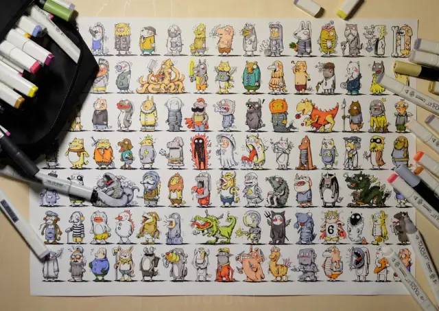 90后插画师画鬼,90后插画师山海经神兽