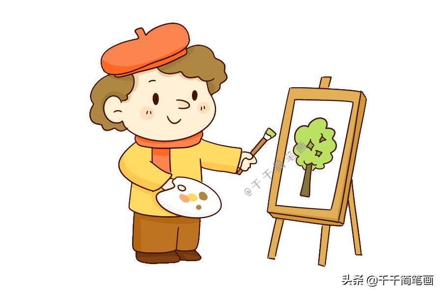 教画q版人物,教画画人物q版