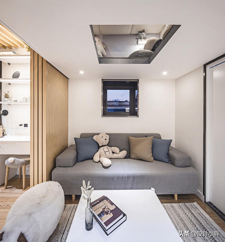 上海不到34㎡的老公房,“翠玲珑”设计,竟容纳祖孙三代五口人