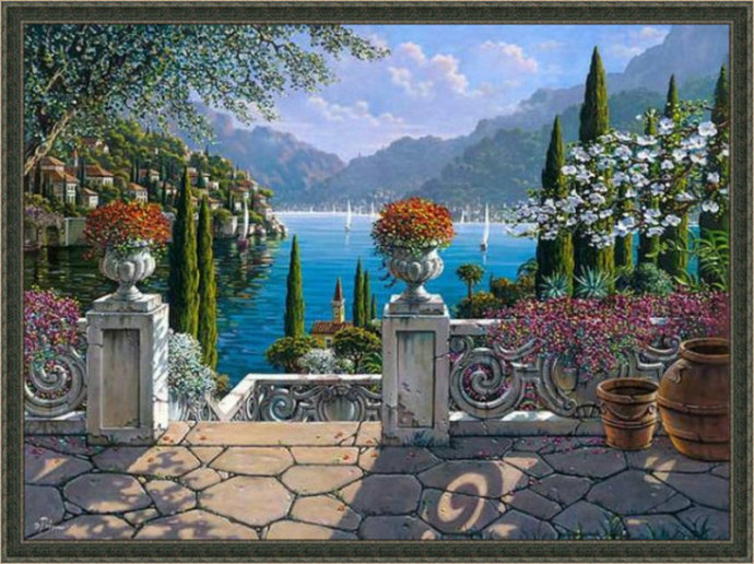 俄罗斯大师唯美风景油画,唯美风景一束花图