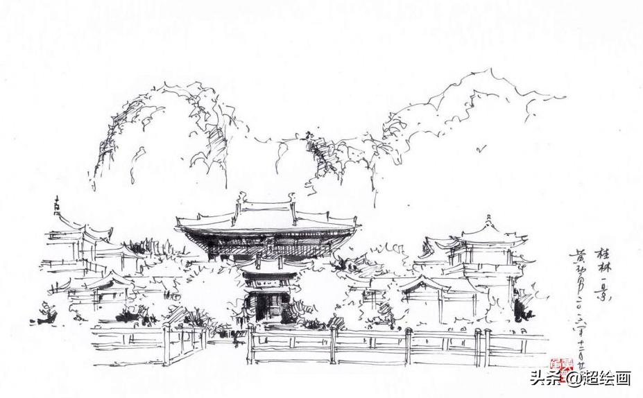 十大顶级钢笔画速写,钢笔速写100幅图片