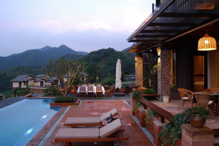 清远汤塘温泉民宿带私人泡池,清远温泉亲子主题别墅