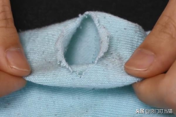 破洞袜子缝法视频,破洞袜子缝补