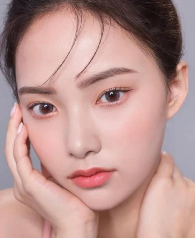 韩国低调灰色妆,南韩单眼皮妆