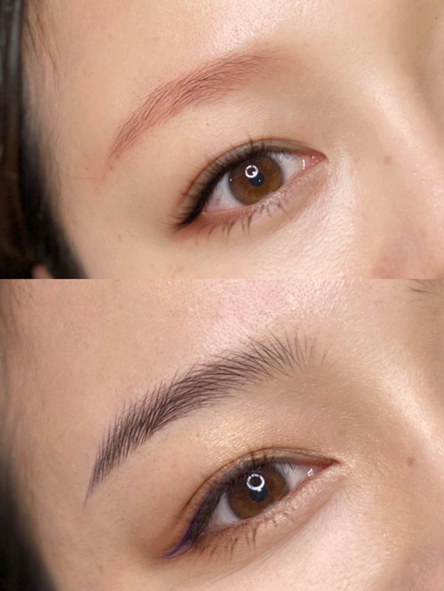 线条眉纹眉全过程教程,南京纹眉线条眉