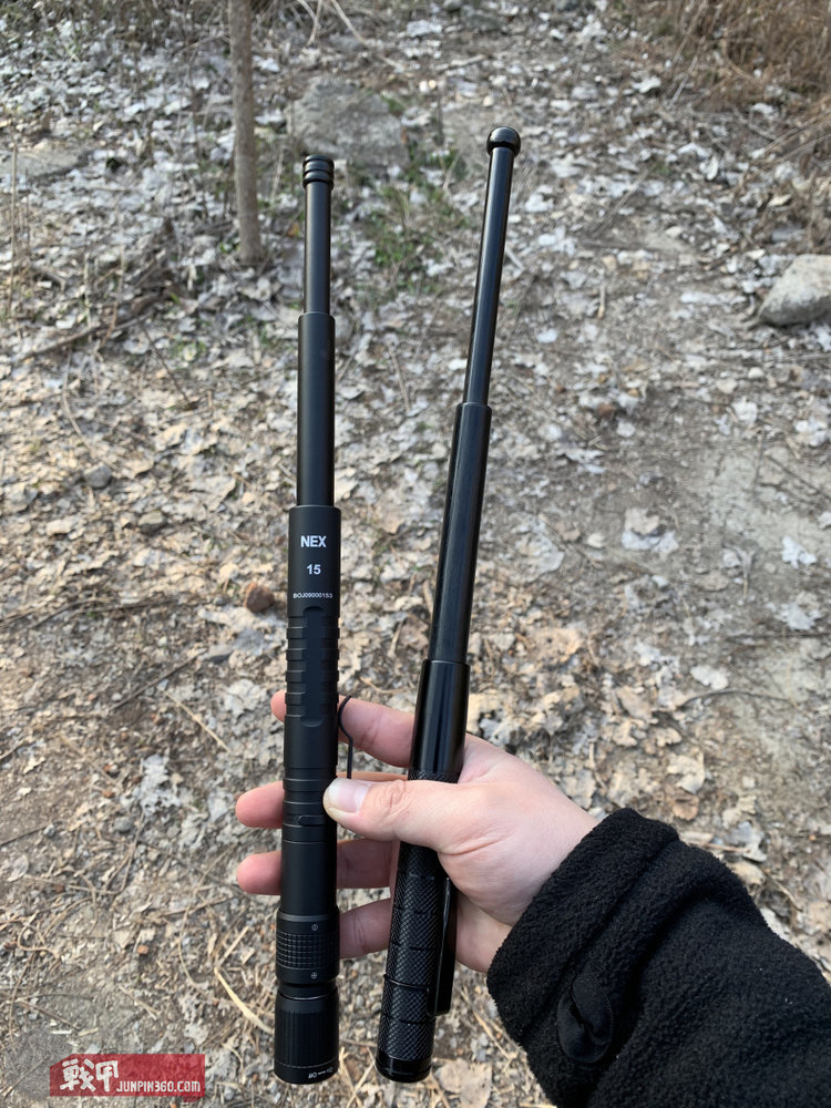 纳丽德nex15寸带灯伸缩棍简评,纳丽德nex棍暴力测试