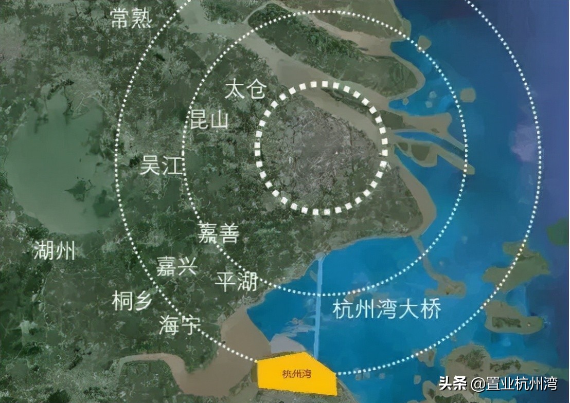 从地图上看杭州湾,十分钟让你了解杭州湾新区
