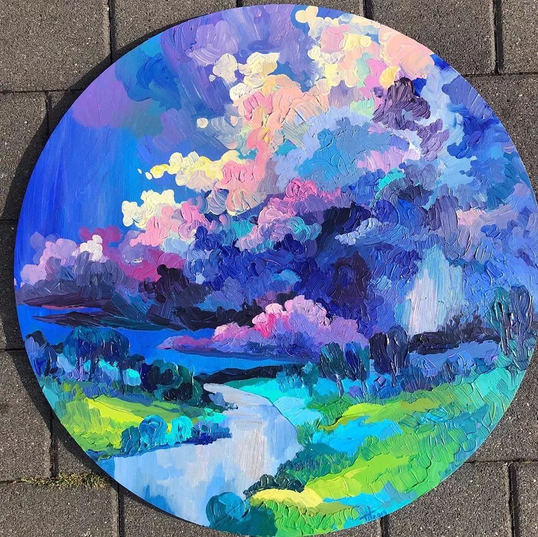 巨幅油画抽象零基础怎样画,油画基础知识油画风景应该怎么画