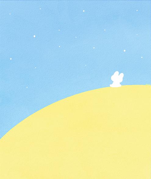 类似于粉兔兔的插画,兔耳少女插画日本