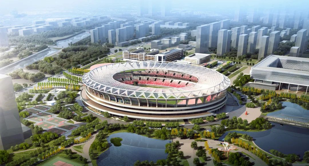 日照奎山体育中心奠基仪式,日照奎山体育中心