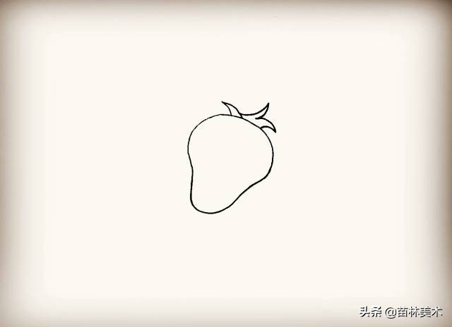 草莓绘画简笔画,简笔画教程7-12岁草莓