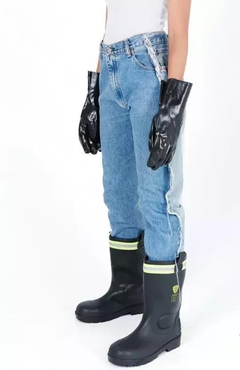 洋气破洞牛仔裤九分牛仔裤,回头率高的破洞牛仔裤