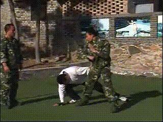 擒拿格斗一招制敌示范教学,一招必杀格斗术教学gif演示