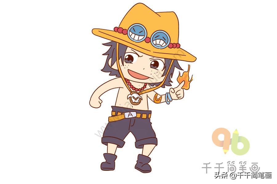 如何画海贼王全员图,手残党也可以学会的画人