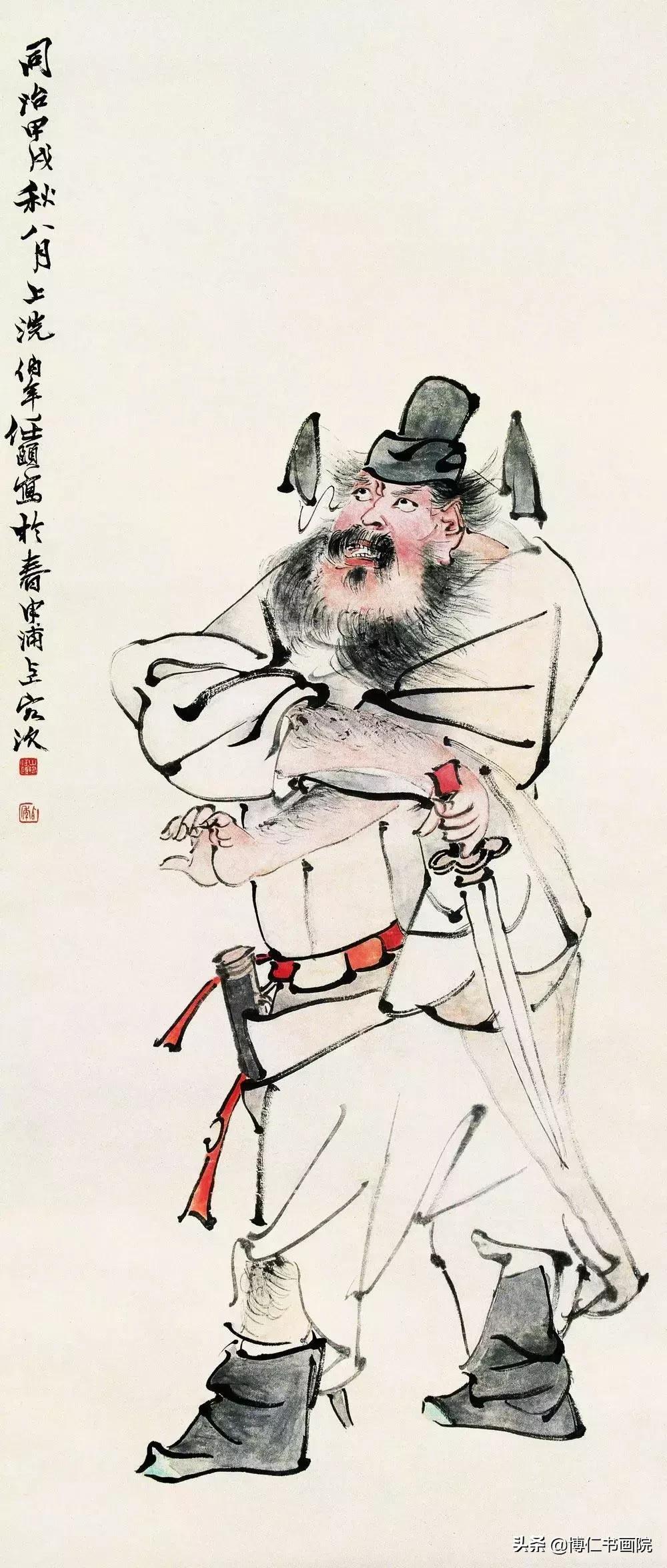 任佑年人物画无人超越的线条 (任伯年人物画高清大图)