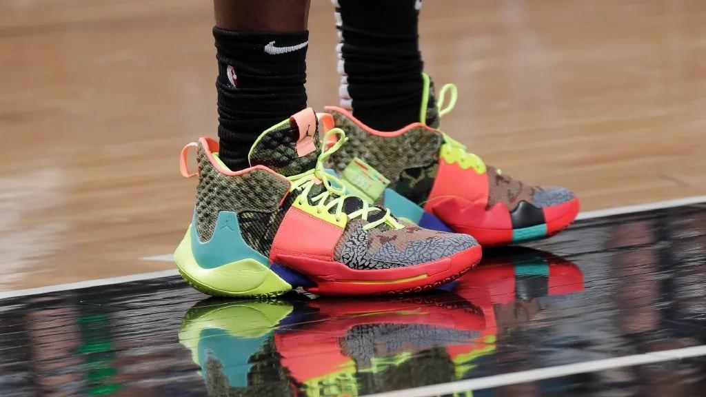 哈雷尔上脚麦迪球鞋,哈雷尔上脚球鞋aj6