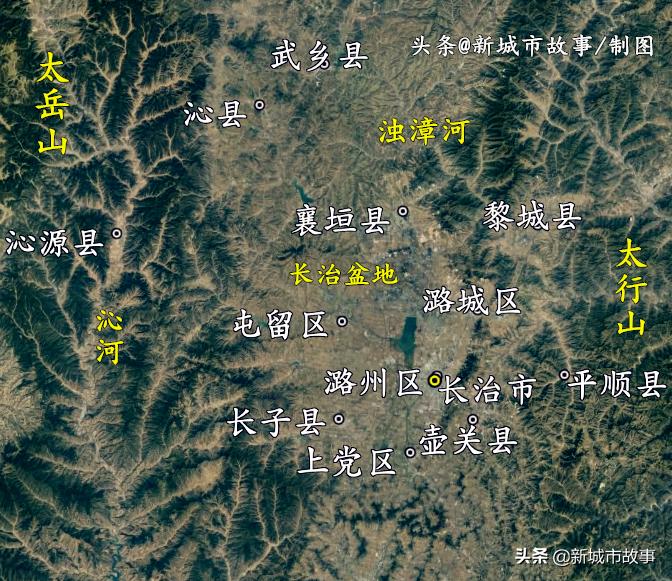 山西省长治县行政区划图,长治市潞城区最新行政区划图