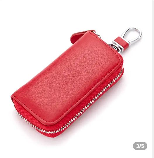 钥匙扣真皮小钱包,小型多功能钥匙包真皮