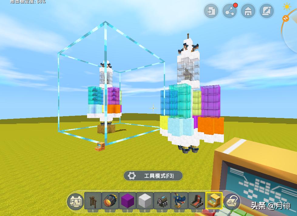 迷你世界长征2号火箭发射视频,迷你世界最强火箭可以发射导弹