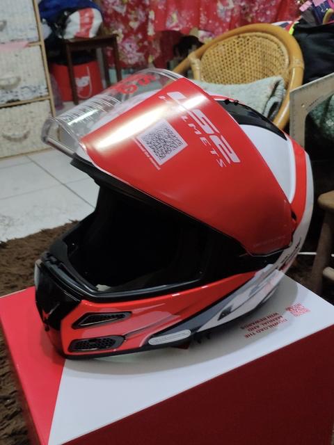 ls2尾翼揭面盔,ls2全盔骑行感受