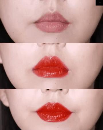 ysl唇釉推荐黄皮深唇试色,ysl圣罗兰水光镜黑管唇釉418