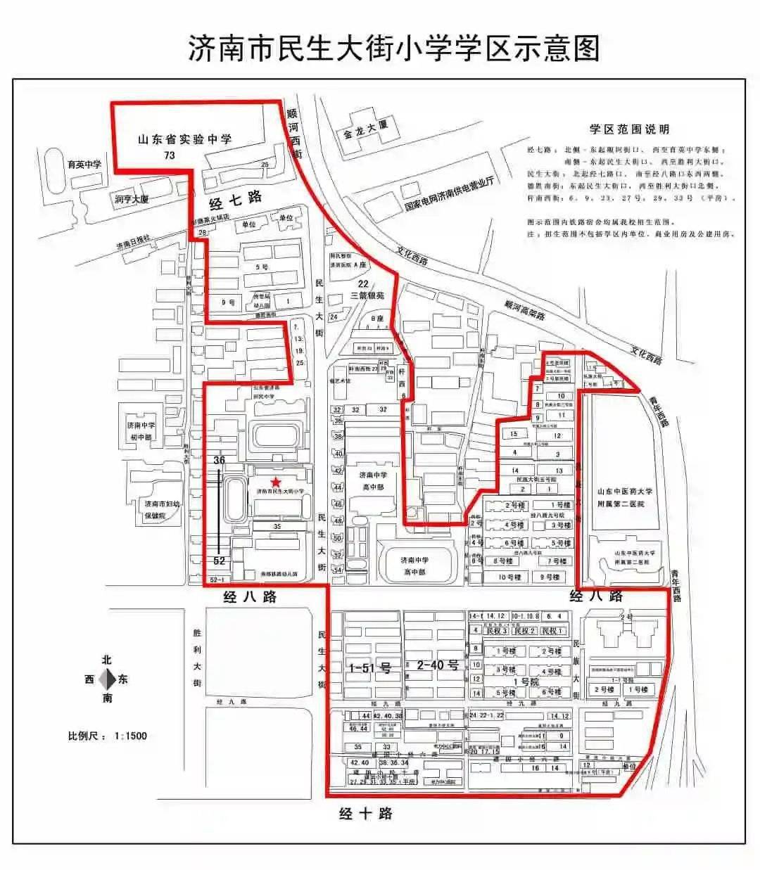 2019年小学学区房划分,市中区小学片区划分