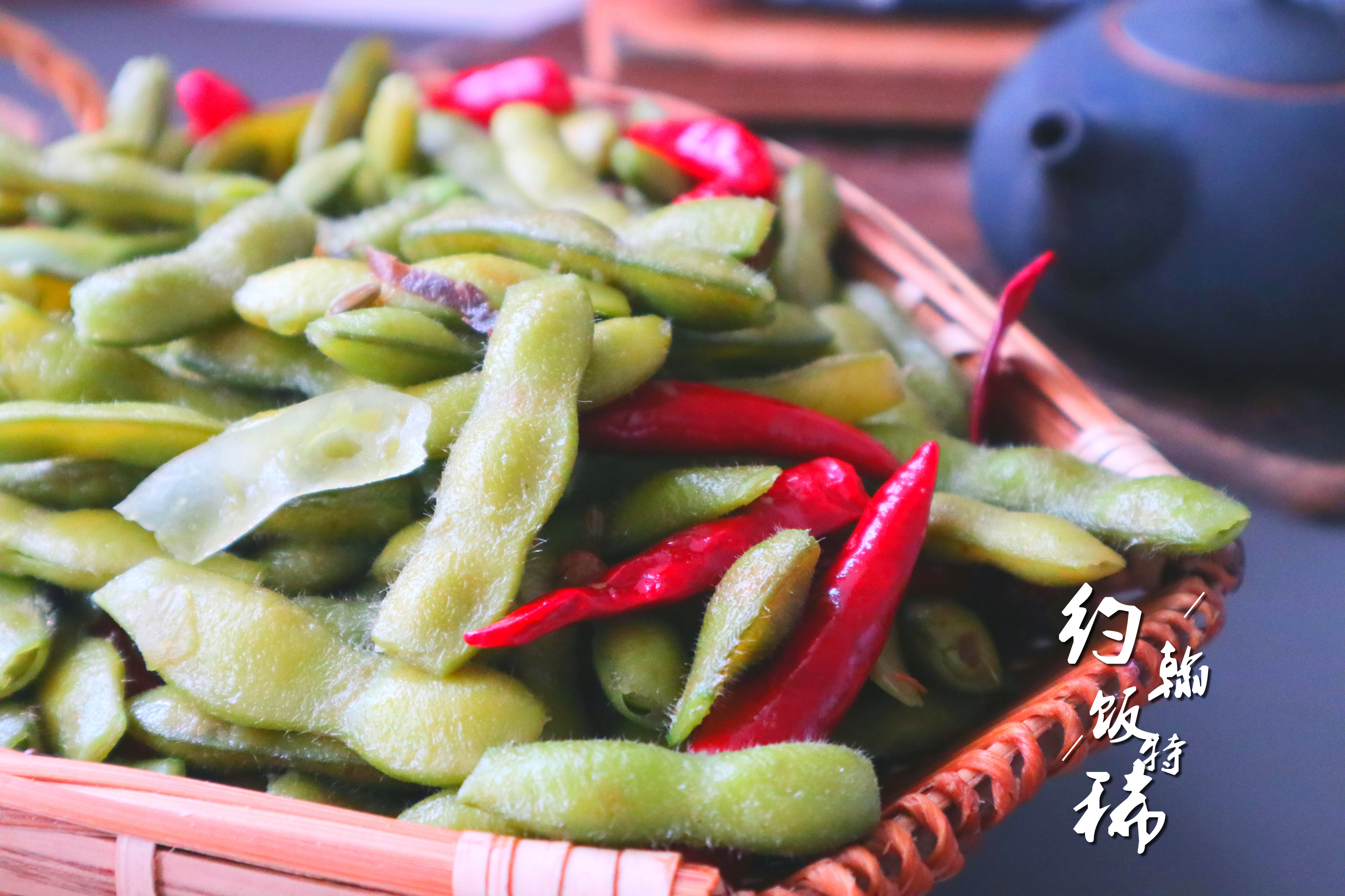 北方夜市卤毛豆做法,卤毛豆正确方法