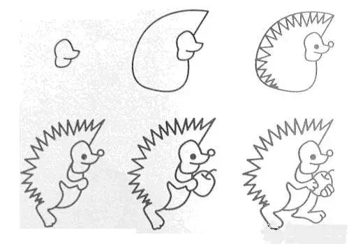 动物简笔画3-6岁简笔画,简笔画可爱又简单的小动物