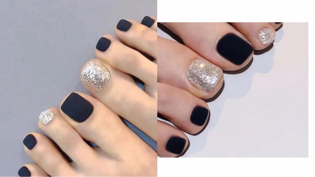 温柔夏季显白脚指甲,脚指甲美甲秋冬显白黄色