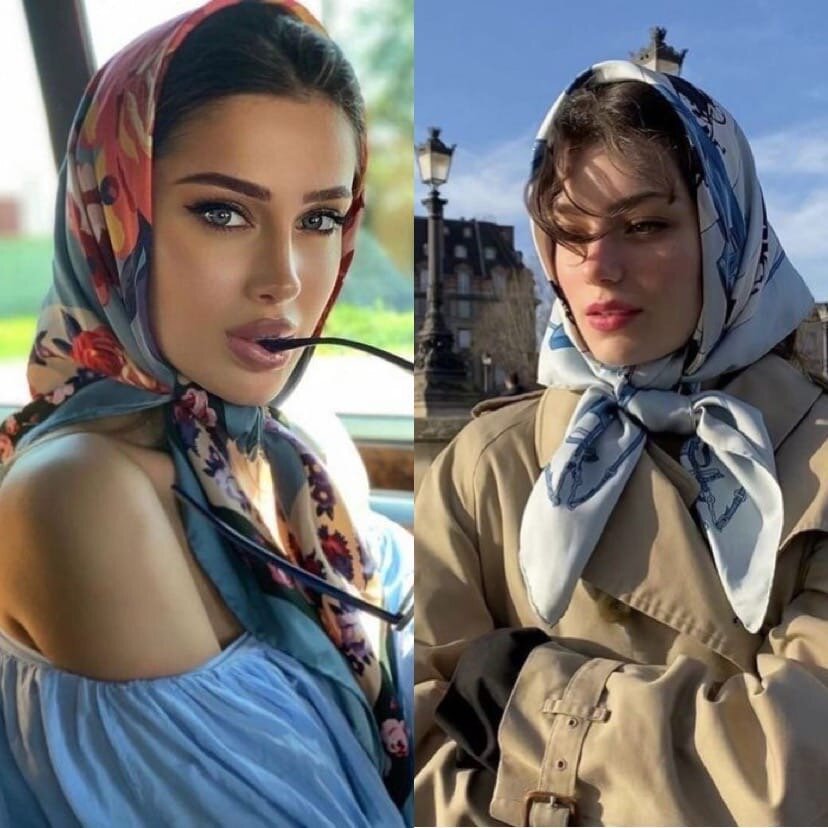 钩宽发带头巾100种图解,头巾的时尚戴法