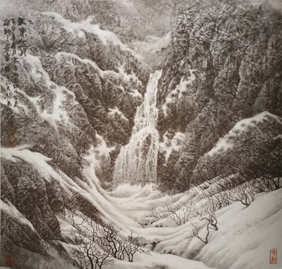 雪的画法10分钟学会画雪景,水彩画雪景的画法步骤
