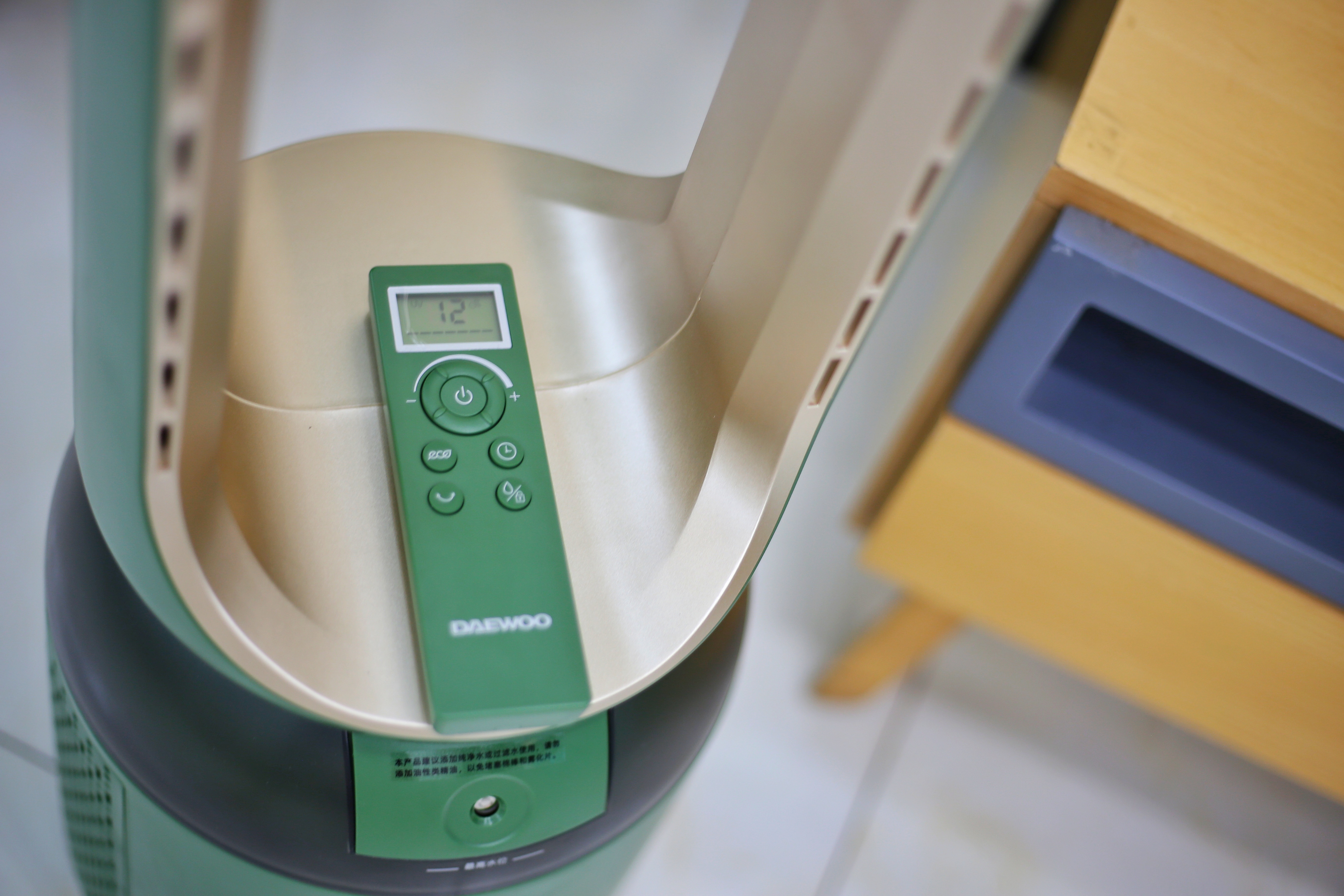 大宇无叶电风扇滤网正反面,大宇空气净化器无叶风扇