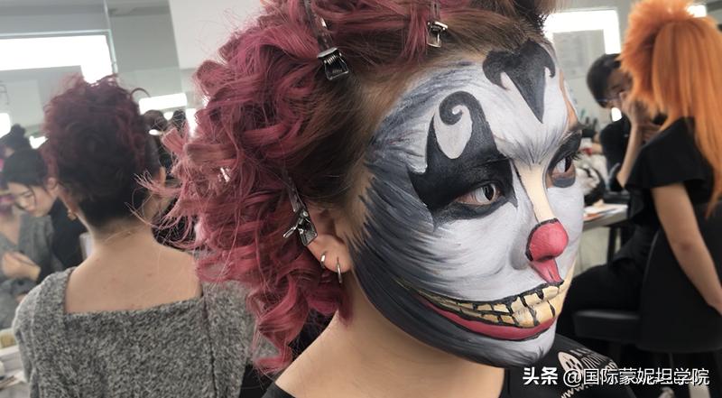 化妆学校创意妆考试,化妆课期末创意妆容整体造型