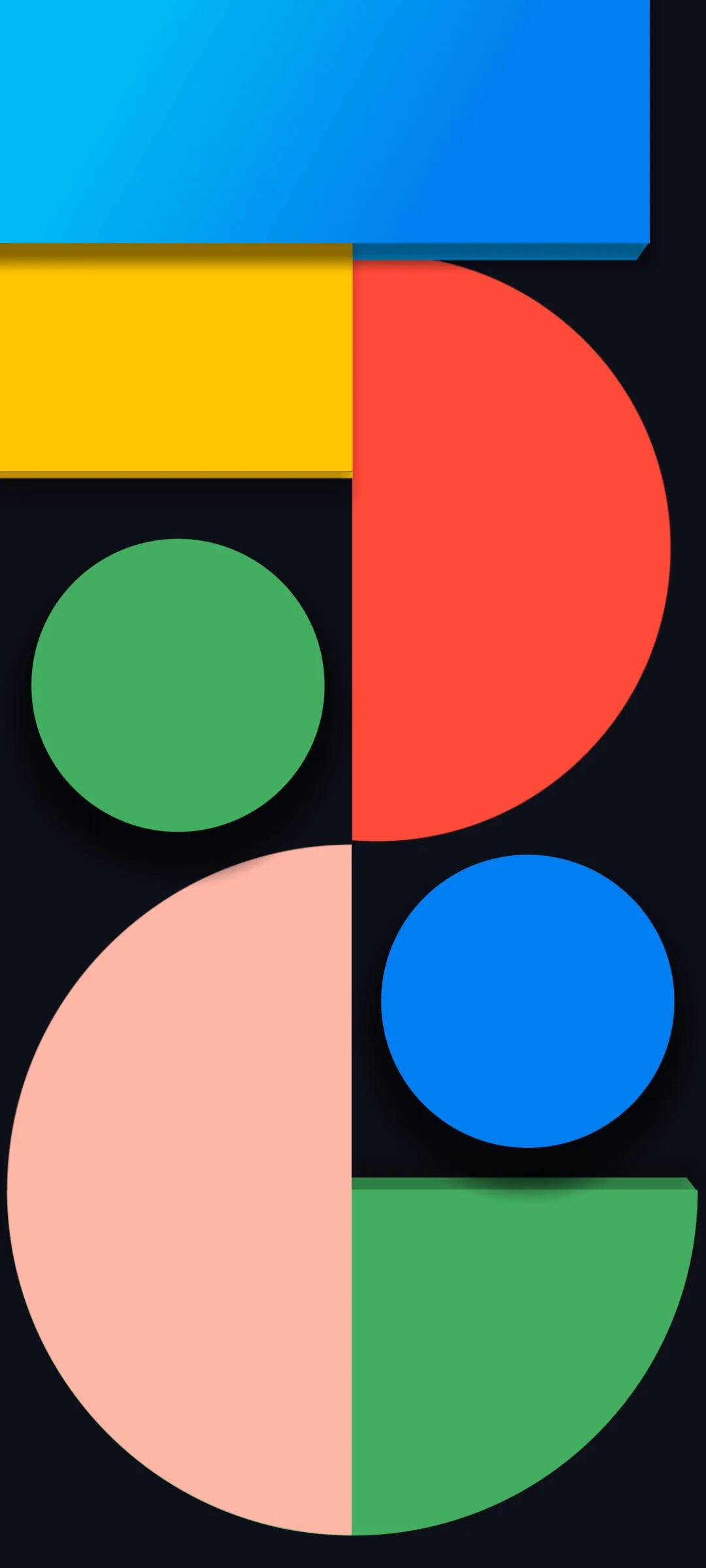 黑白圆形壁纸高清大图,创意炫彩手机壁纸