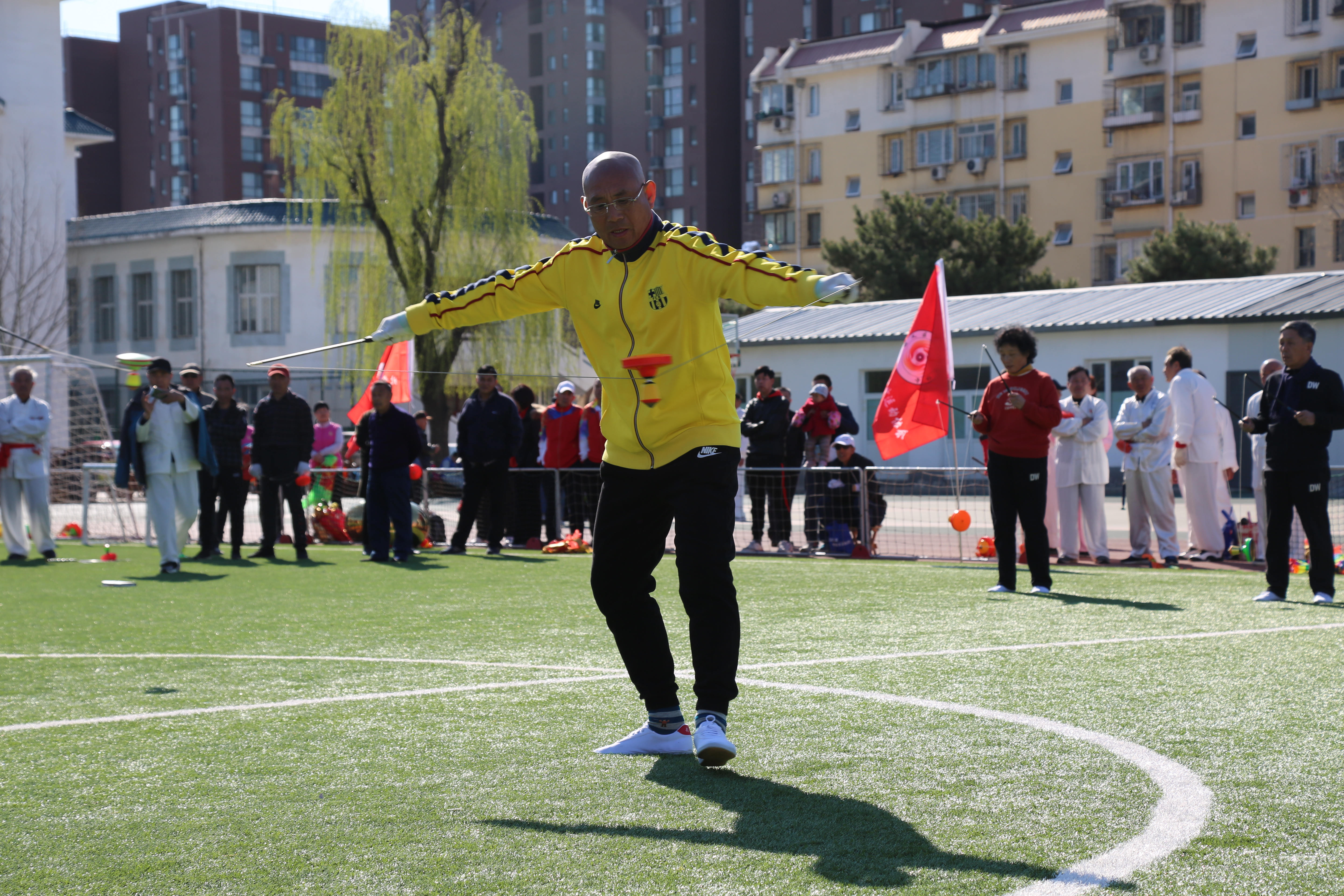顺义区举办京津冀户外运动嘉年华顺义区空竹交流展示赛