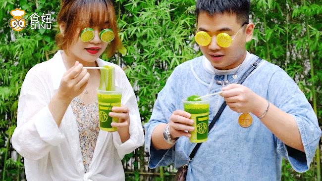 第一次用吸管嗦粉，挞柠「东南亚柠檬茶」好会玩