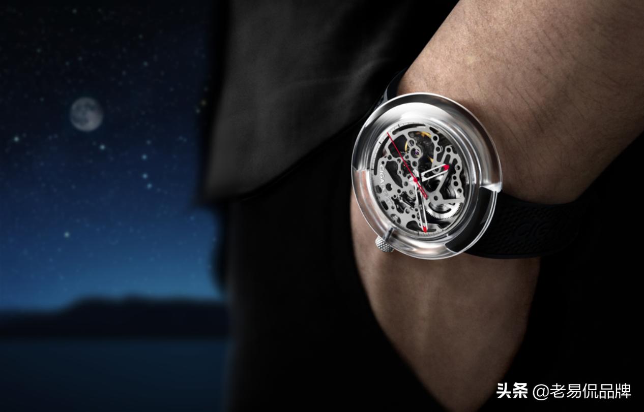 全透明玺佳手表,国产机械表玺佳