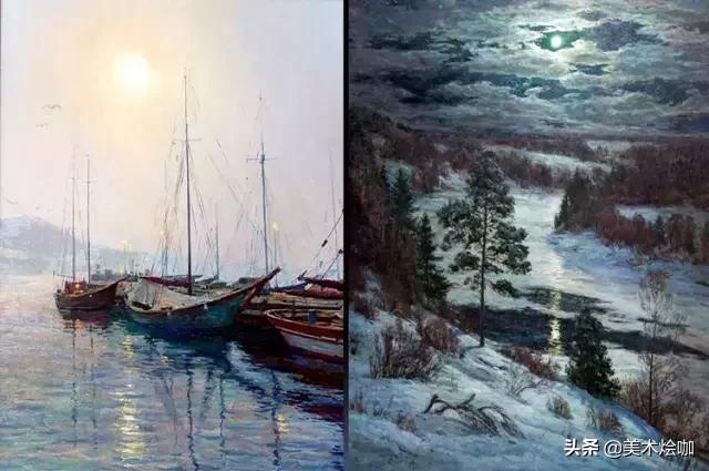 世界十大风景油画俄罗斯,俄罗斯油画大师笔下的雪景画作品