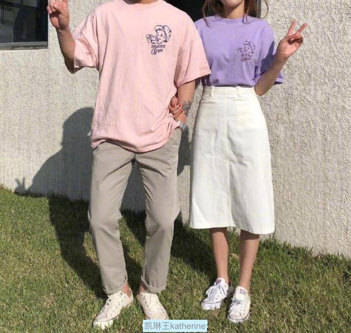 情侣装穿搭高级感整套,情侣装拼接照片