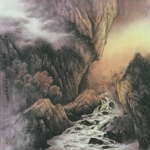 曾刚国画山水技法4,曾刚雪景国画山水画图片