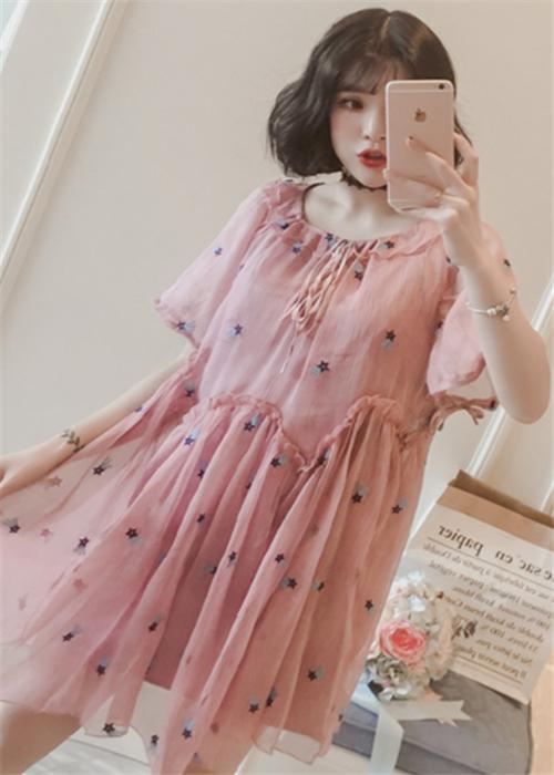 可爱清新萝莉风,可爱萝莉裙粉色