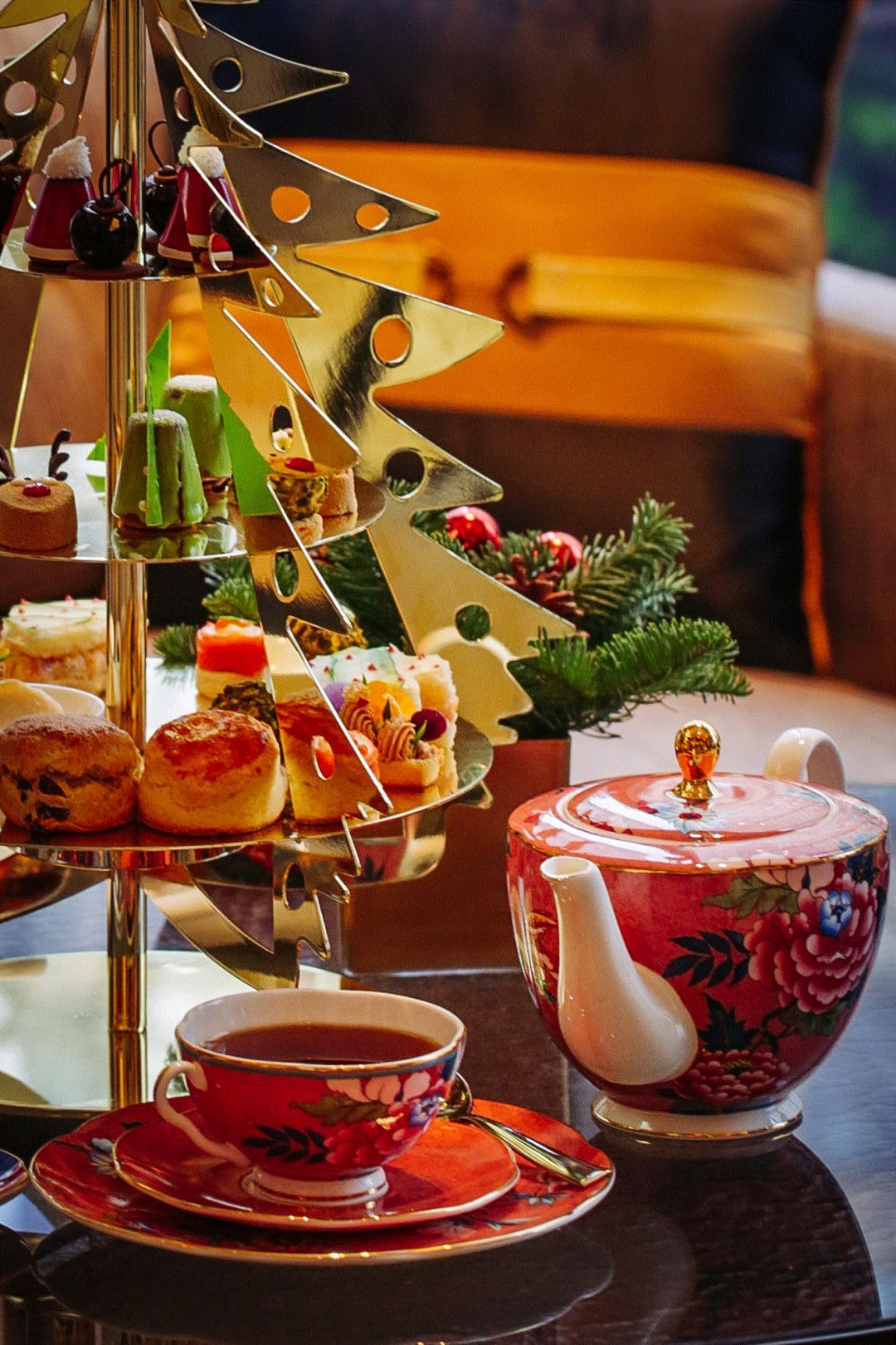 康莱德酒店圣诞季下午茶,康莱德酒店行政酒廊下午茶