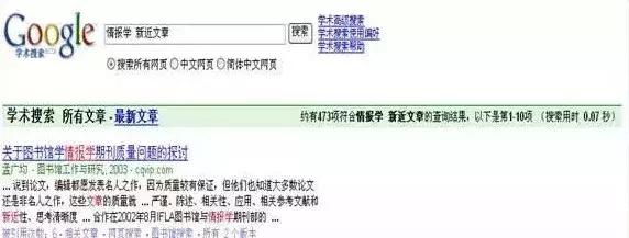 除了知网,Google学术搜索使用方法,你不想了解一下吗?