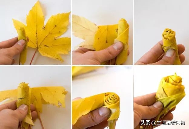 手工树叶简单,落叶手工作品树叶小动物