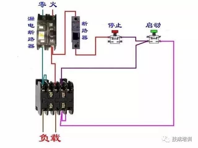 11种断路器接触器电气互锁接线图,交流接触器和断路器的接线图